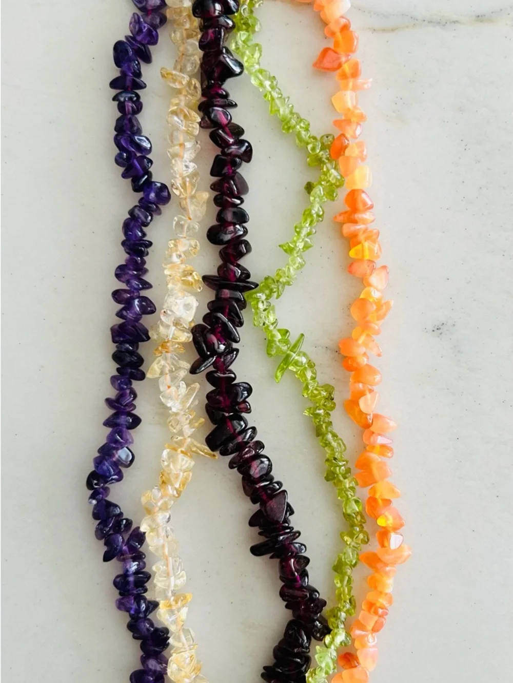 Multi-Color Gorgeous 😍 Stone‎ Stretch Bracelet- Stack of Five